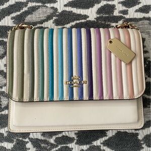Coach Klare Pastel Rainbow Crossbody Bag